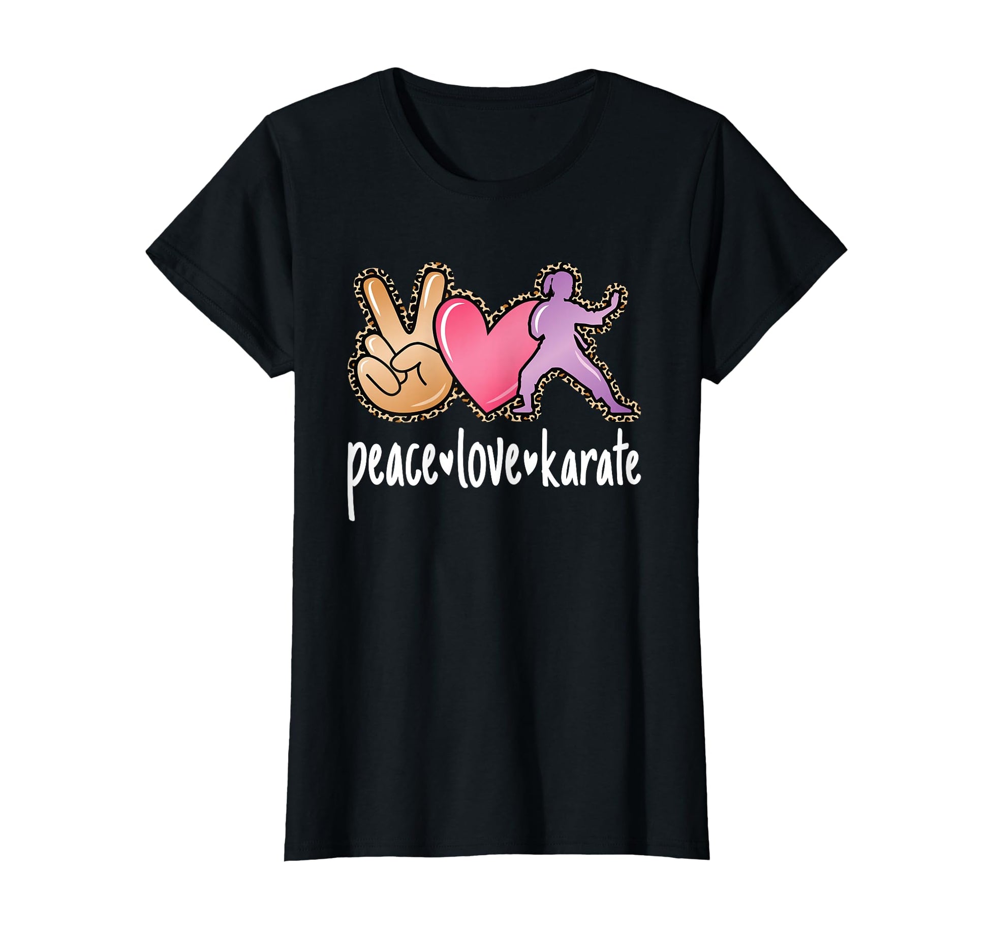 Peace Love Karate Karate Lover T-Shirt - Novelty Apparel Unisex - T-Shirt, Sweatshirt, Hoodie