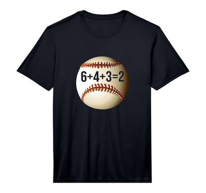 6 4 3 2 Double Play Baseball Player T-Shirt - Aesthetic Graphic Men Women - T-Shirt, Sweatshirt, Hoodie