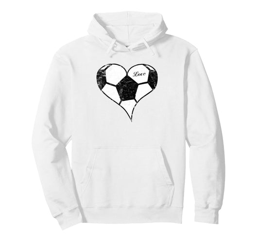 Soccer Love Soccer Heart Soccer Mom Hoodie - Custom Art Print Men Women - T-Shirt, Sweatshirt, Hoodie