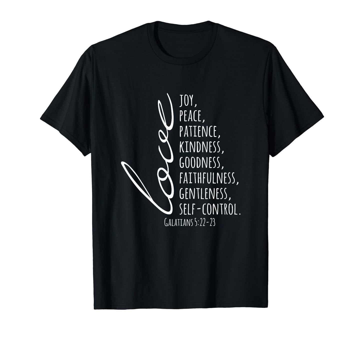 Inspiring Love Joy Peace Patience T-Shirt - Minimalist Print Men Women - T-Shirt, Sweatshirt, Hoodie