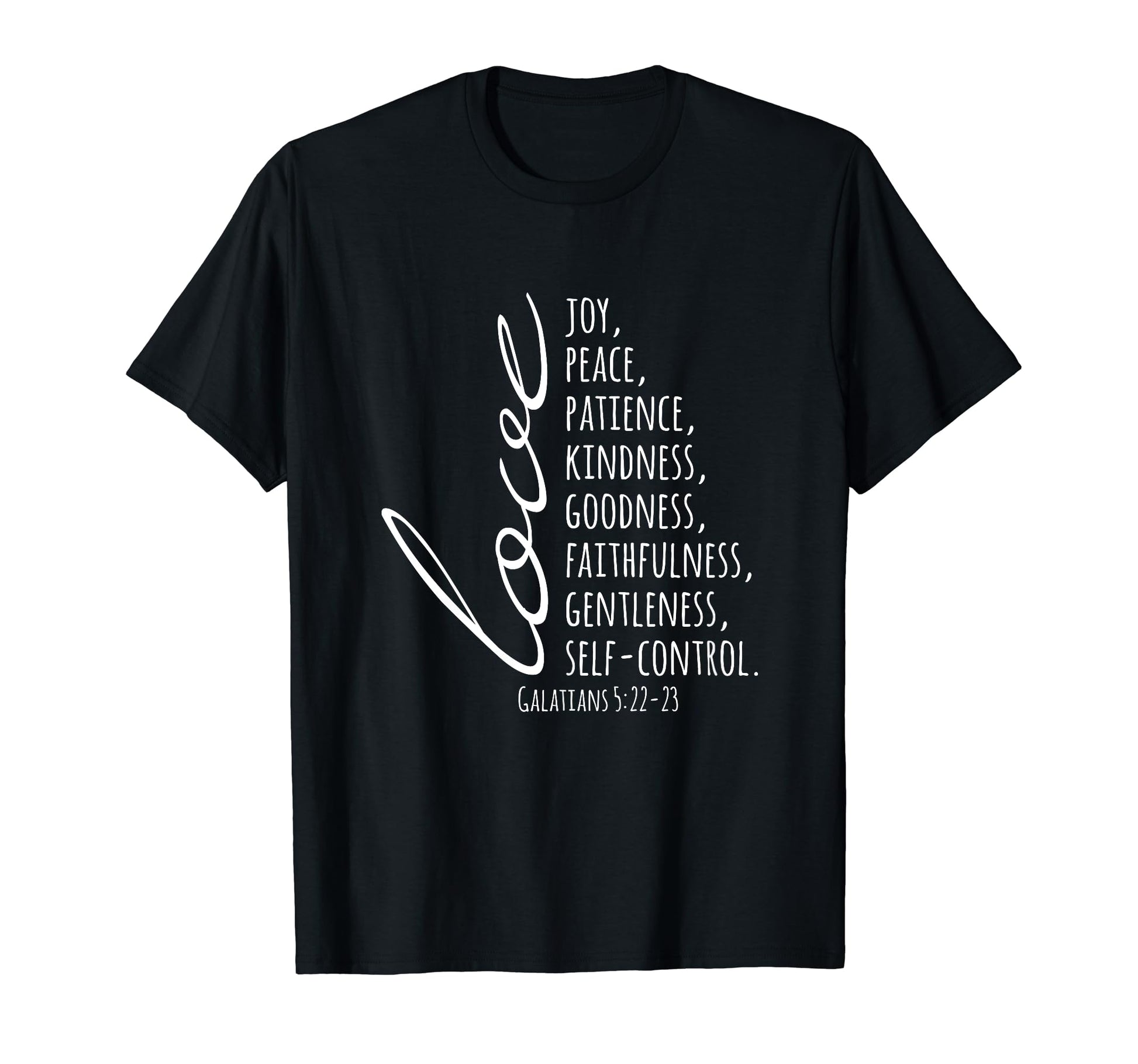Inspiring Love Joy Peace Patience T-Shirt - Minimalist Print Men Women - T-Shirt, Sweatshirt, Hoodie