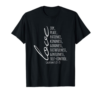 Inspiring Love Joy Peace Patience T-Shirt - Minimalist Print Men Women - T-Shirt, Sweatshirt, Hoodie