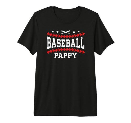 Mens Baseball Pappy Best Grandpa Pappy T-Shirt - Fun Novelty Design Unisex - T-Shirt, Sweatshirt, Hoodie