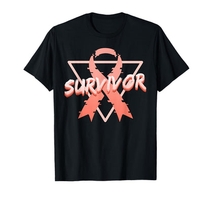 Endometrial Cancer Awareness Survivor T-Shirt - Custom Art Print Unisex - T-Shirt, Sweatshirt, Hoodie