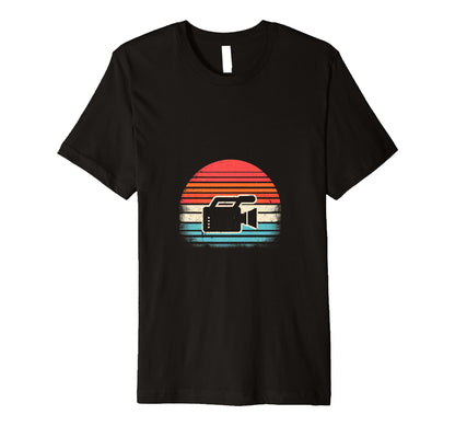 Sunset Video Camera T-Shirt - Fun Novelty Design Unisex - T-Shirt, Sweatshirt, Hoodie