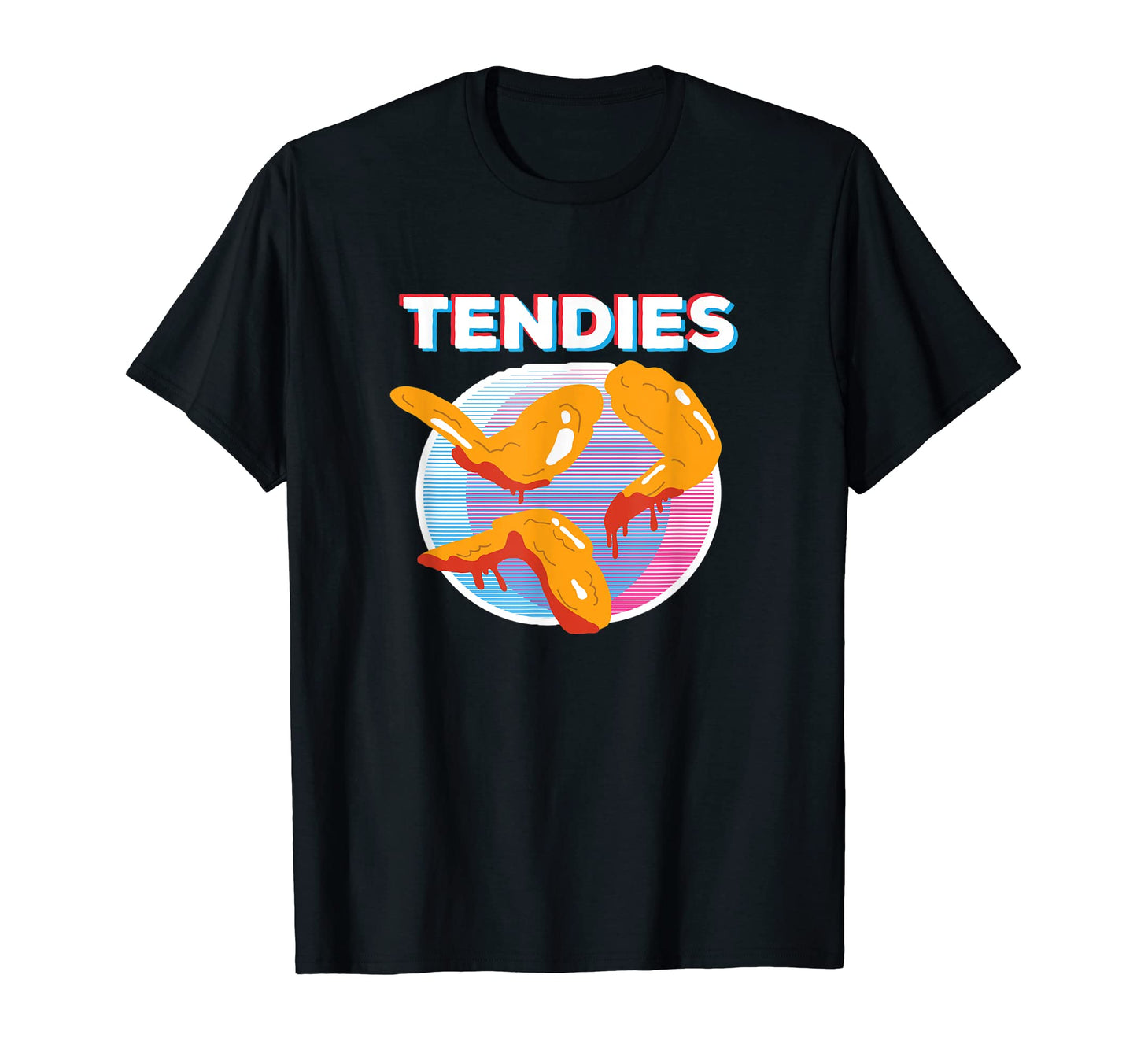 Vaporwave Tendies Chicken Tenders T-Shirt - Aesthetic Graphic Men Women - T-Shirt, Sweatshirt, Hoodie