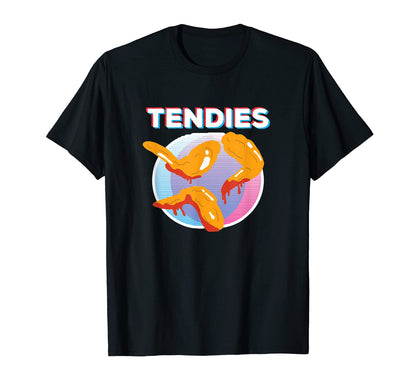 Vaporwave Tendies Chicken Tenders T-Shirt - Aesthetic Graphic Men Women - T-Shirt, Sweatshirt, Hoodie