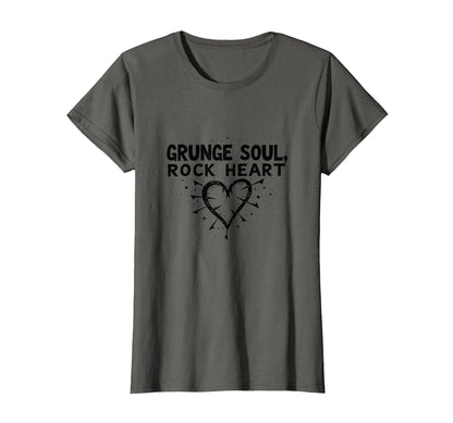 Grunge Soul Rock Heart 90S Music Gifts T-Shirt - Graphic Print Men Women - T-Shirt, Sweatshirt, Hoodie
