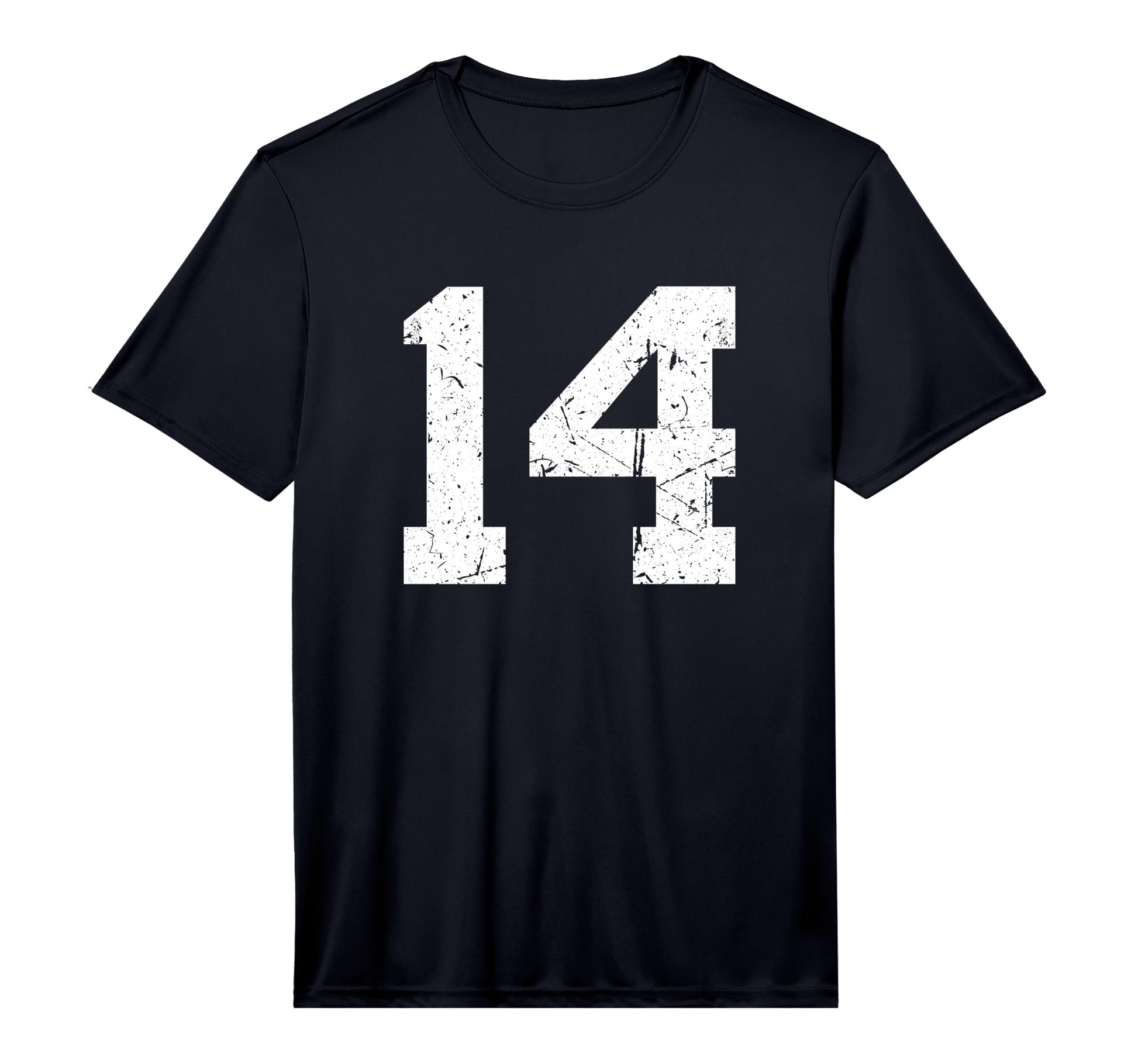 White Sports Team Number 14 T-Shirt - Fun Novelty Design Men Women - T-Shirt, Sweatshirt, Hoodie