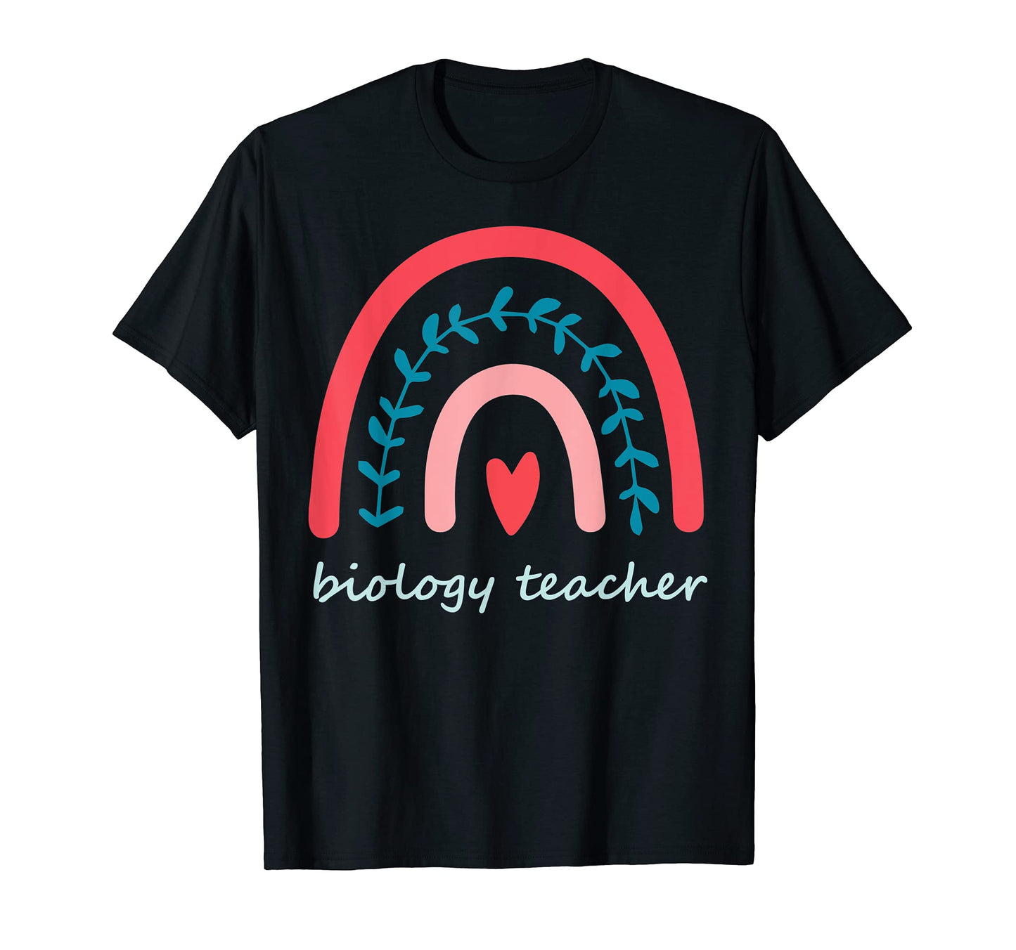 Biology Teacher Rainbow Boho T-Shirt - Casual Everyday Wear Men Women - T-Shirt, Sweatshirt, Hoodie