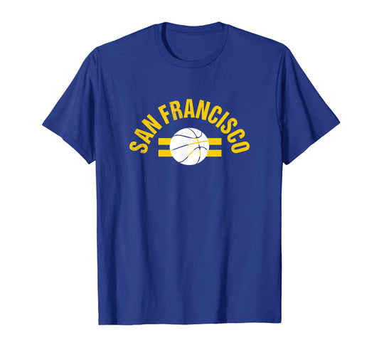 Sf San Francisco Stripes Basketball T-Shirt - Fun Novelty Design Unisex - T-Shirt, Sweatshirt, Hoodie