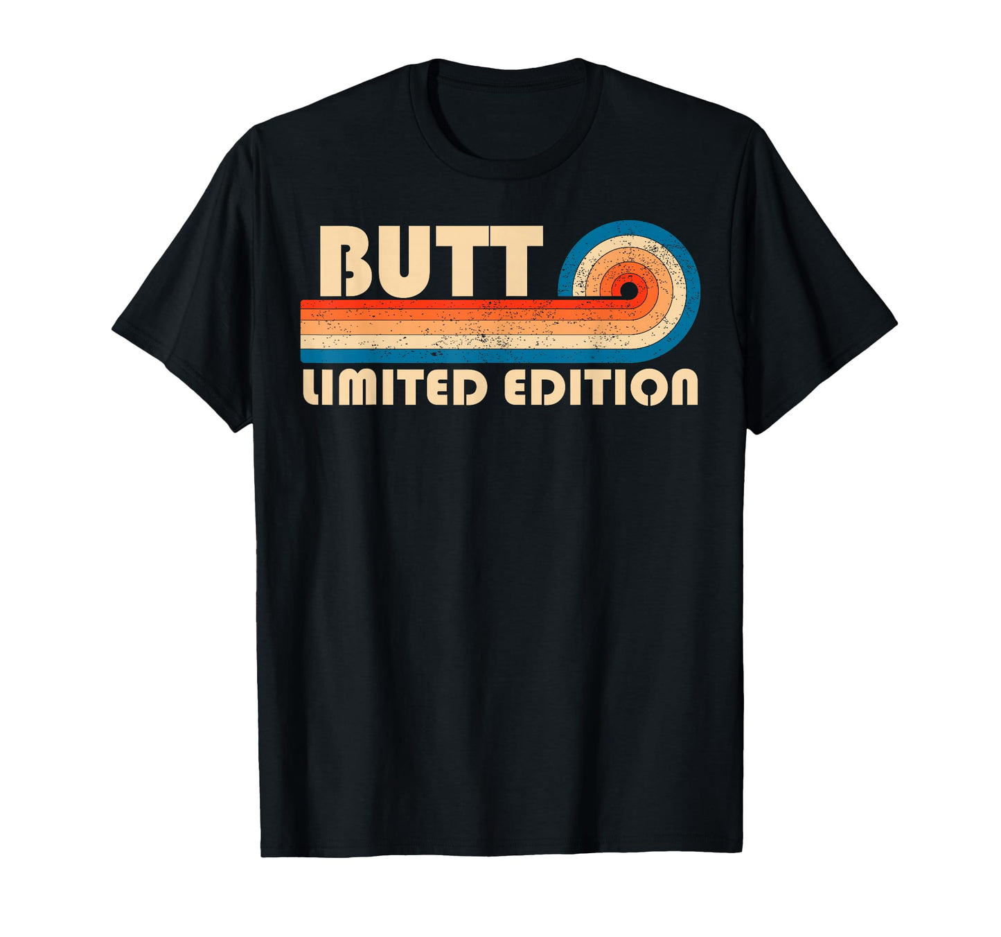 Butt 70S 80S Sunset Stripe T-Shirt - Graphic Print Unisex - T-Shirt, Sweatshirt, Hoodie