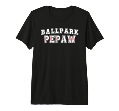 Mens Ballpark Pepaw Baseball Pepaw T-Shirt - Custom Art Print Men Women - T-Shirt, Sweatshirt, Hoodie