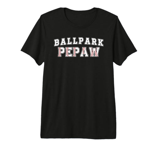 Mens Ballpark Pepaw Baseball Pepaw T-Shirt - Custom Art Print Men Women - T-Shirt, Sweatshirt, Hoodie