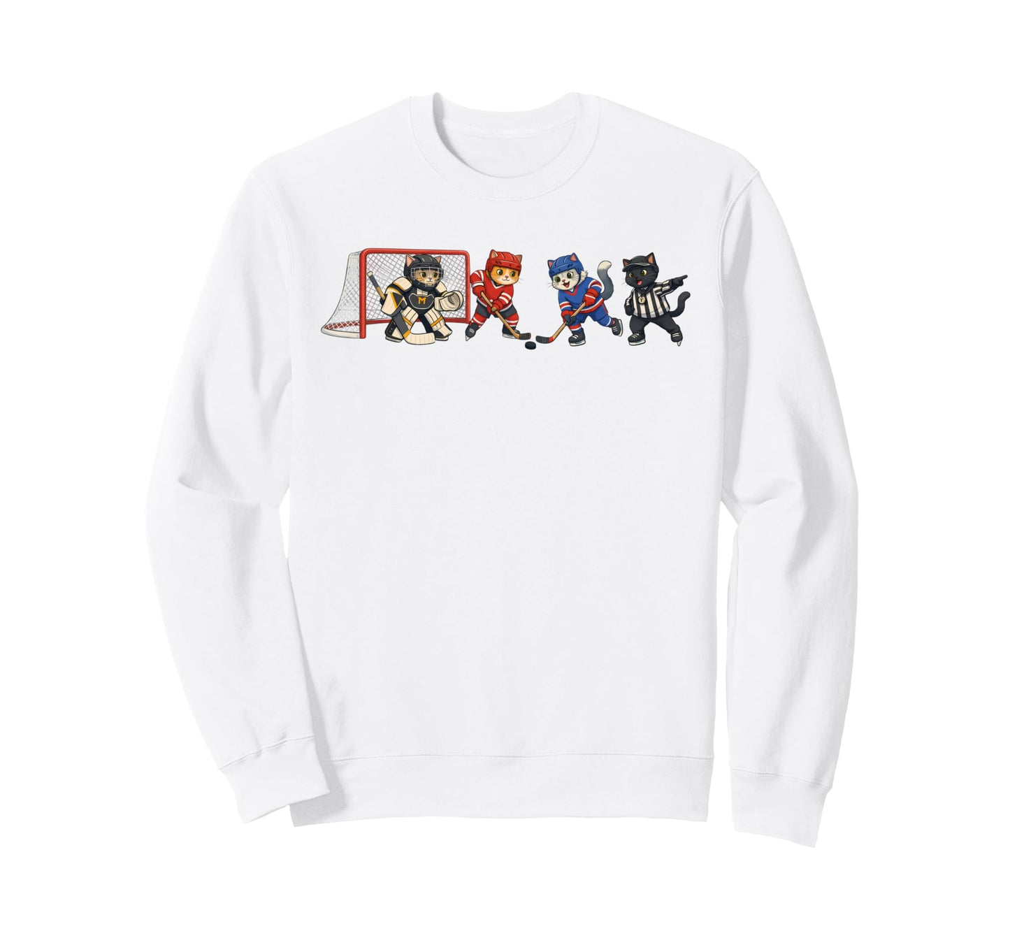 Ice Hockey Player Hockey Lover Sweatshirt - Aesthetic Graphic Men Women - T-Shirt, Sweatshirt, Hoodie