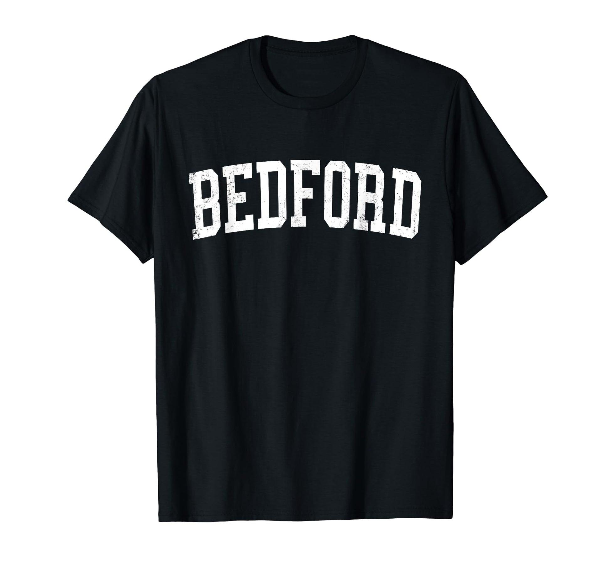 Bedford Tx Distressed White T-Shirt - Casual Everyday Wear Men Women - T-Shirt, Sweatshirt, Hoodie