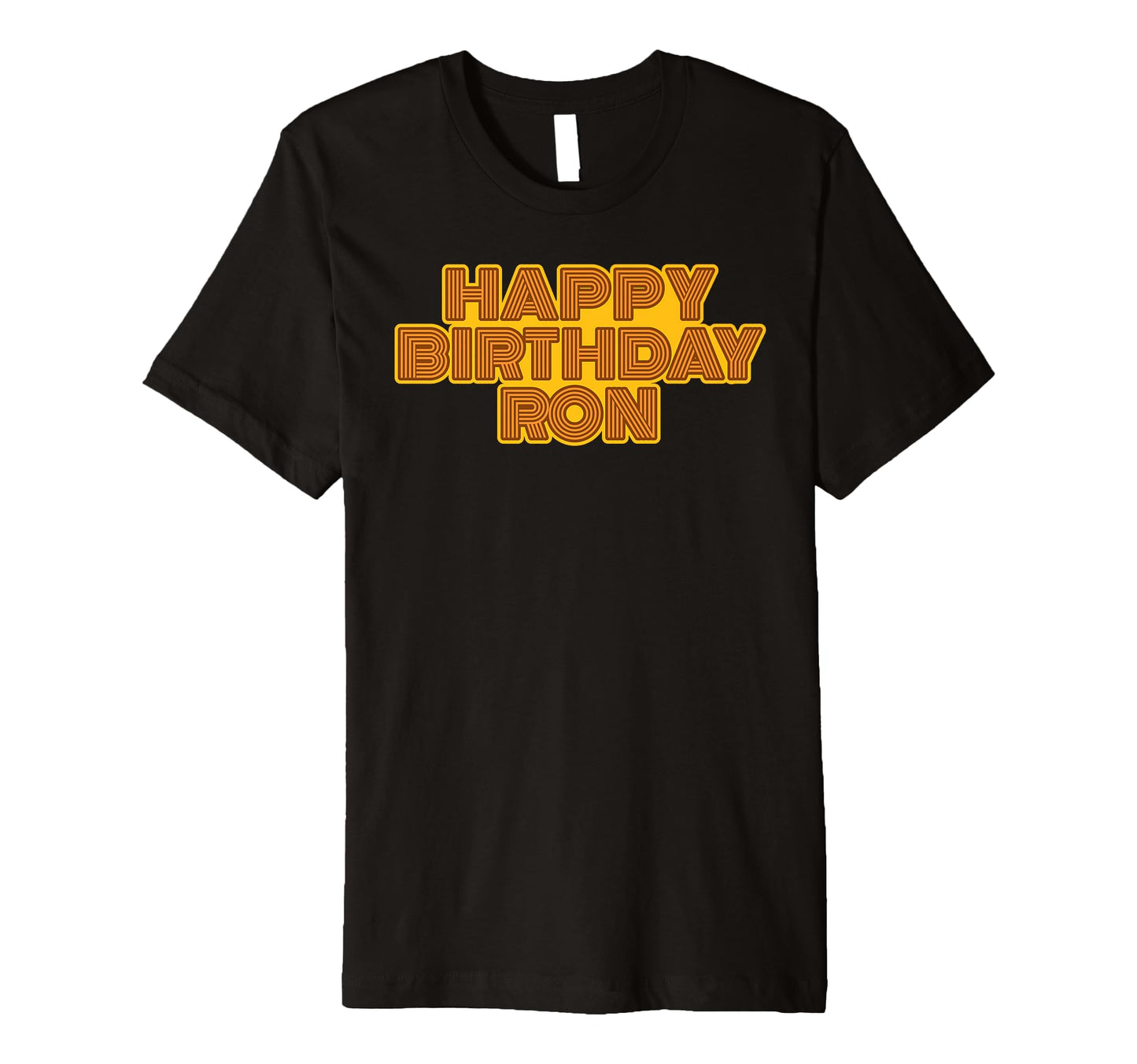 Happy Birthday Ron Personalized Name T-Shirt - Aesthetic Graphic Men Women - T-Shirt, Sweatshirt, Hoodie
