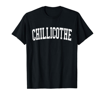 Chillicothe Oh Distressed White T-Shirt - Custom Art Print for Adults - T-Shirt, Sweatshirt, Hoodie