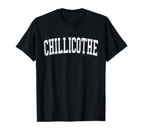 Chillicothe Oh Distressed White T-Shirt - Custom Art Print for Adults - T-Shirt, Sweatshirt, Hoodie