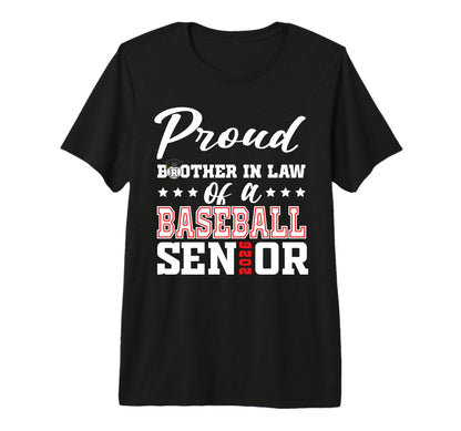 Proud Brother Law Baseball Senior 2026 T-Shirt - Custom Art Print Unisex - T-Shirt, Sweatshirt, Hoodie