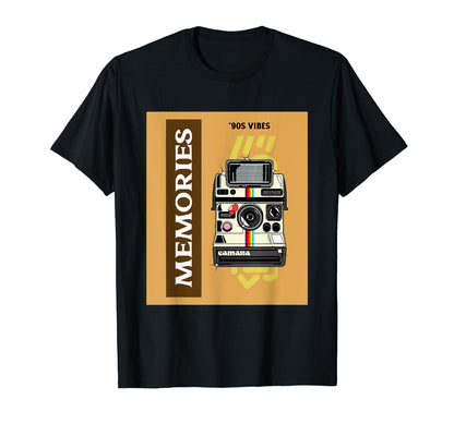 Memories Camera Photography Vibes T-Shirt - Novelty Apparel Men Women - T-Shirt, Sweatshirt, Hoodie