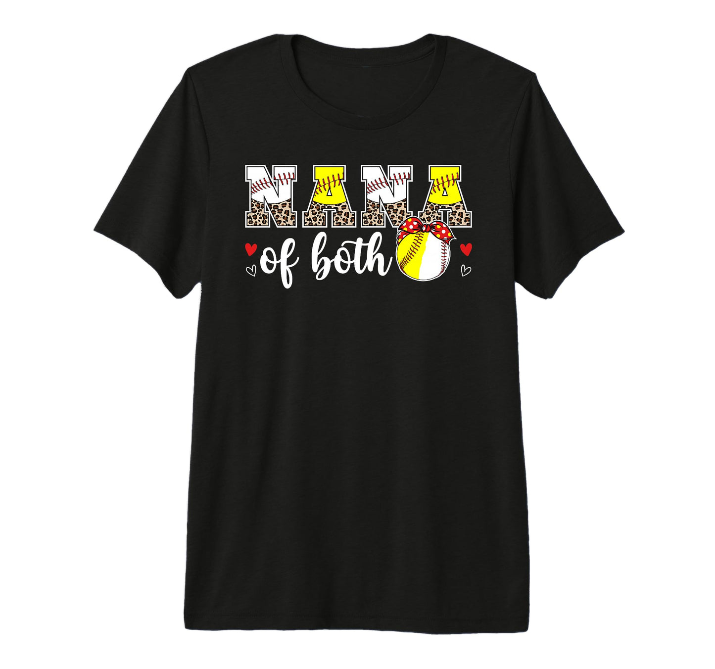 Nana Both Leopard Baseball T-Shirt - Casual Everyday Wear for Adults - T-Shirt, Sweatshirt, Hoodie
