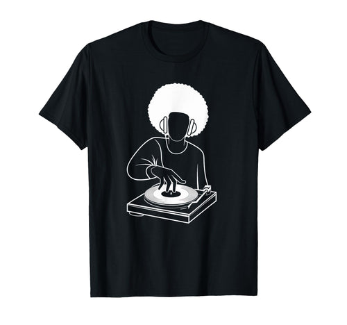 Raised Old School Hip Hop Dj Turntable T-Shirt - Custom Art Print Unisex - T-Shirt, Sweatshirt, Hoodie
