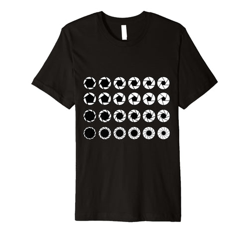 Photography Aperture Camera Lens T-Shirt - Graphic Print Men Women - T-Shirt, Sweatshirt, Hoodie