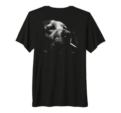 Golden Retriever Smoking Cigarette T-Shirt - Fun Novelty Design Men Women - T-Shirt, Sweatshirt, Hoodie