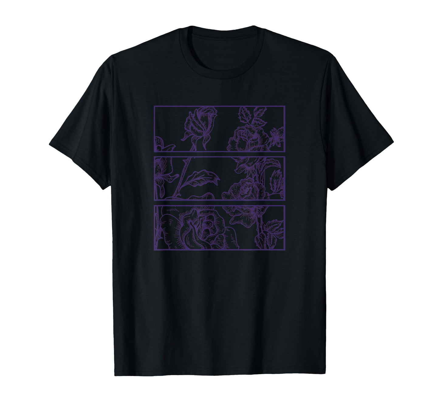 Purple Roses Aesthetic Soft Grunge Pastel T-Shirt - Graphic Print Unisex - T-Shirt, Sweatshirt, Hoodie