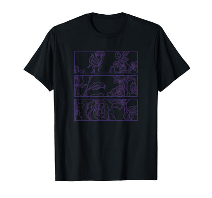 Purple Roses Aesthetic Soft Grunge Pastel T-Shirt - Graphic Print Unisex - T-Shirt, Sweatshirt, Hoodie