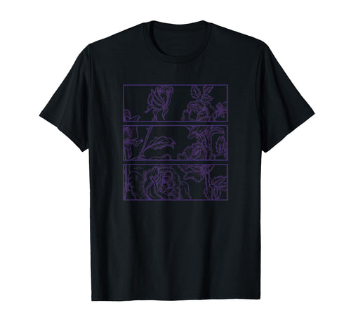 Purple Roses Aesthetic Soft Grunge Pastel T-Shirt - Graphic Print Unisex - T-Shirt, Sweatshirt, Hoodie