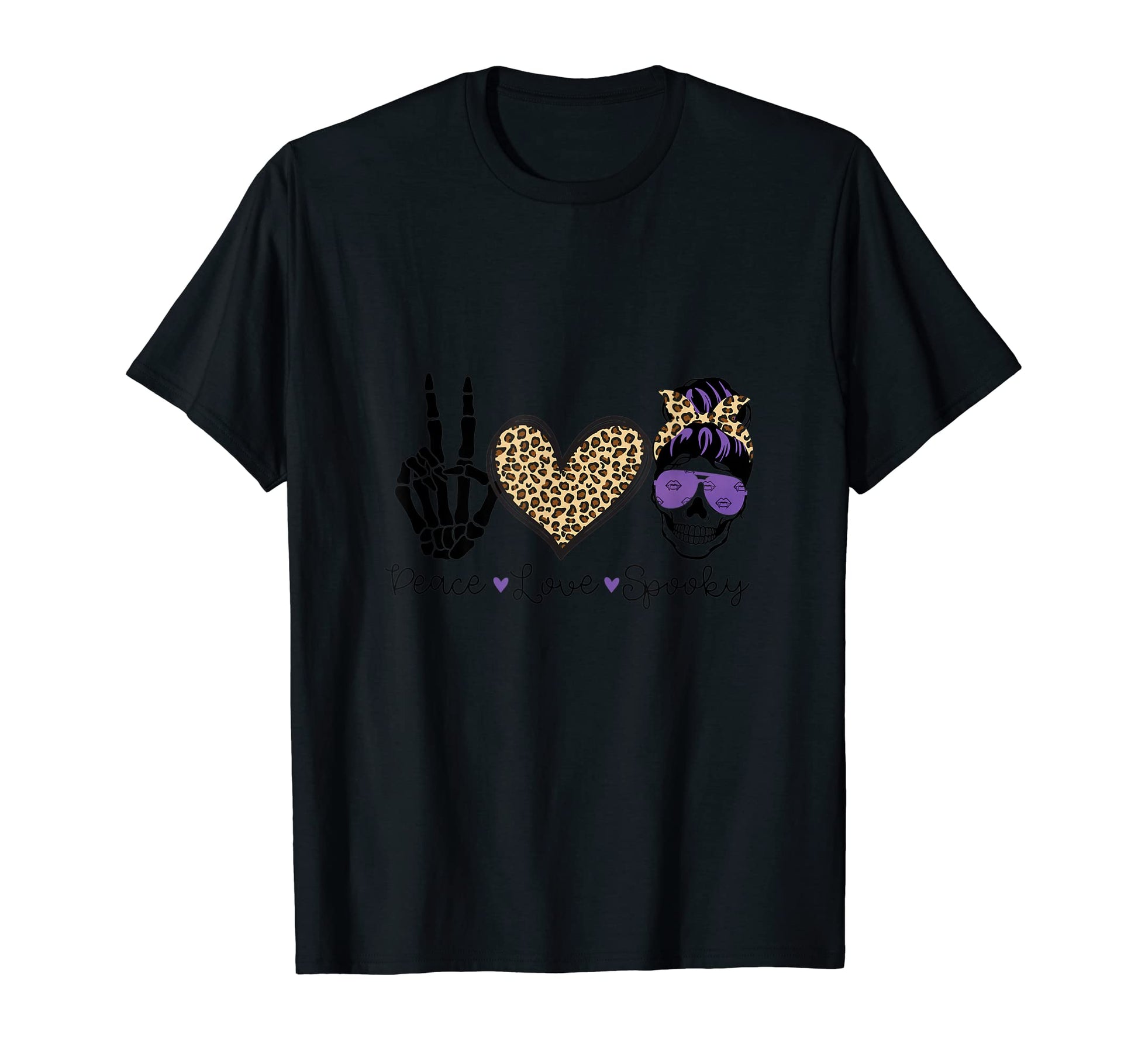 Peace Love Spooky T-Shirt - Custom Art Print for Adults - T-Shirt, Sweatshirt, Hoodie