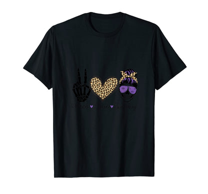 Peace Love Spooky T-Shirt - Custom Art Print for Adults - T-Shirt, Sweatshirt, Hoodie