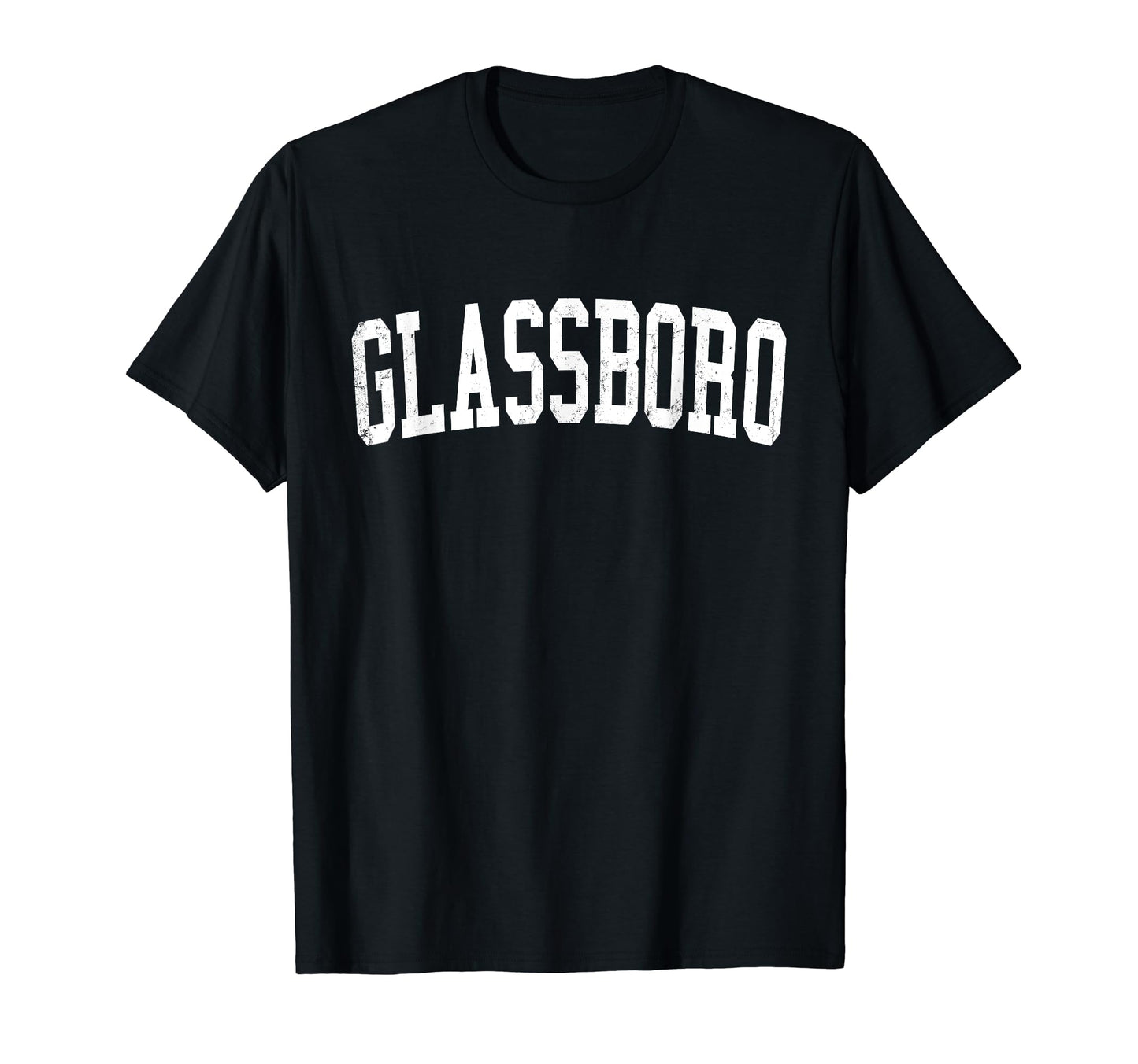 Glassboro Nj Distressed White Varsity T-Shirt - Aesthetic Graphic Unisex - T-Shirt, Sweatshirt, Hoodie