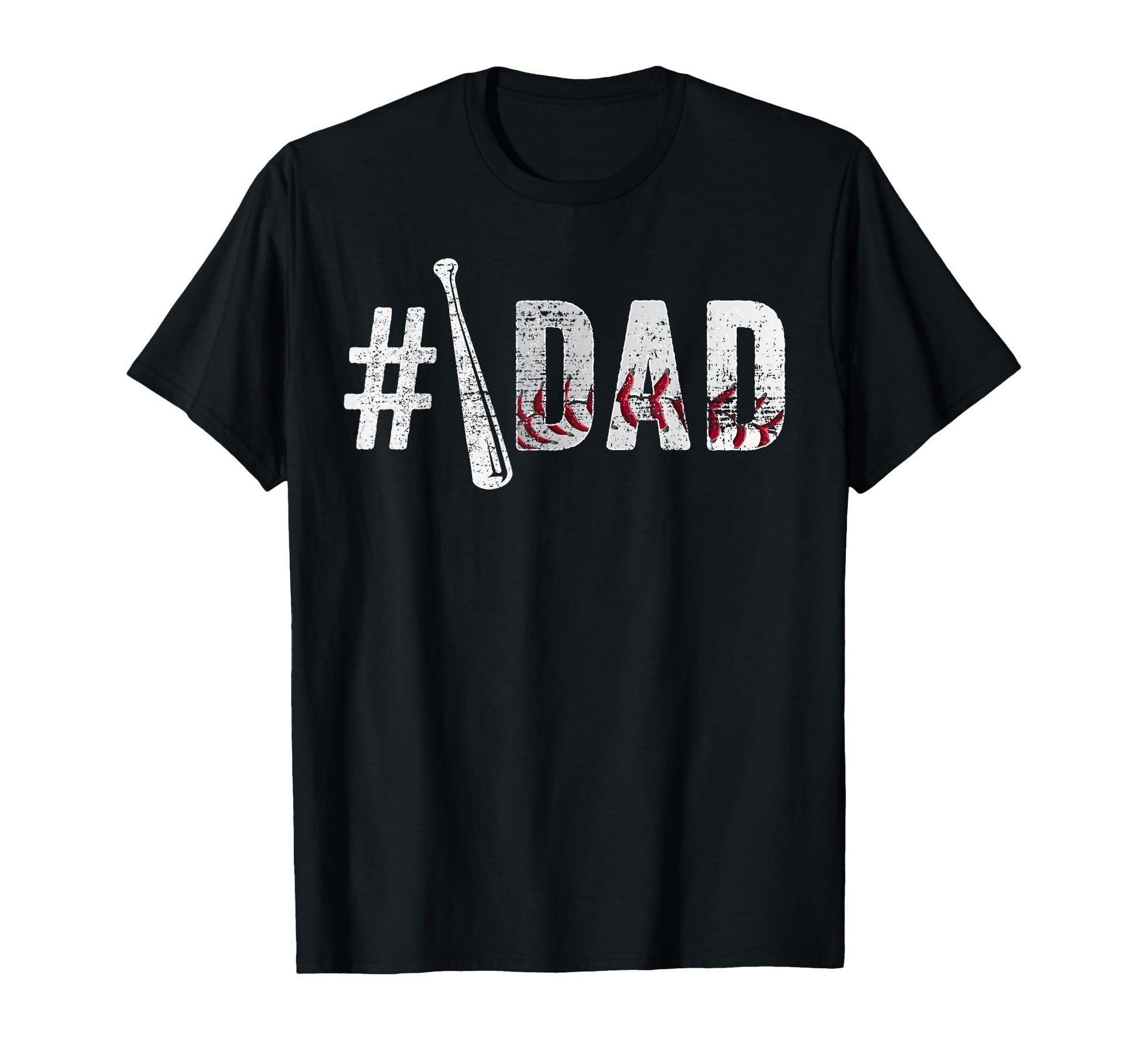 Number One Baseball Dad Fathers T-Shirt - Casual Everyday Wear for Adults - T-Shirt, Sweatshirt, Hoodie
