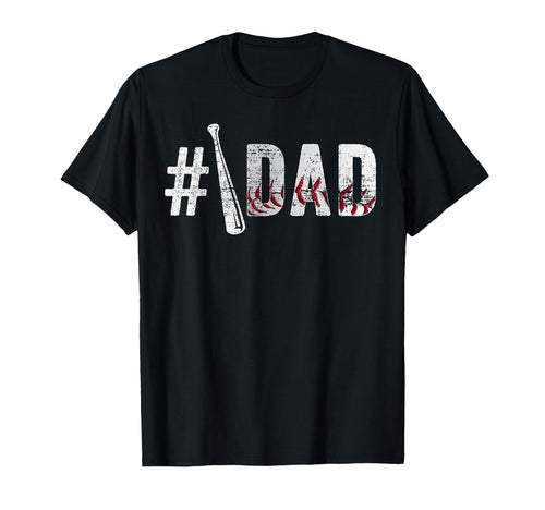 Number One Baseball Dad Fathers T-Shirt - Casual Everyday Wear for Adults - T-Shirt, Sweatshirt, Hoodie