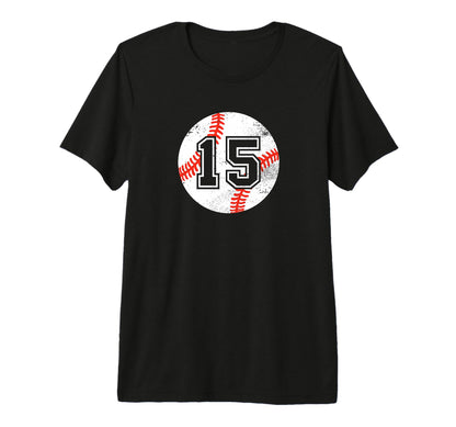Baseball Player 15 Baseball Parent T-Shirt - Aesthetic Graphic Unisex - T-Shirt, Sweatshirt, Hoodie