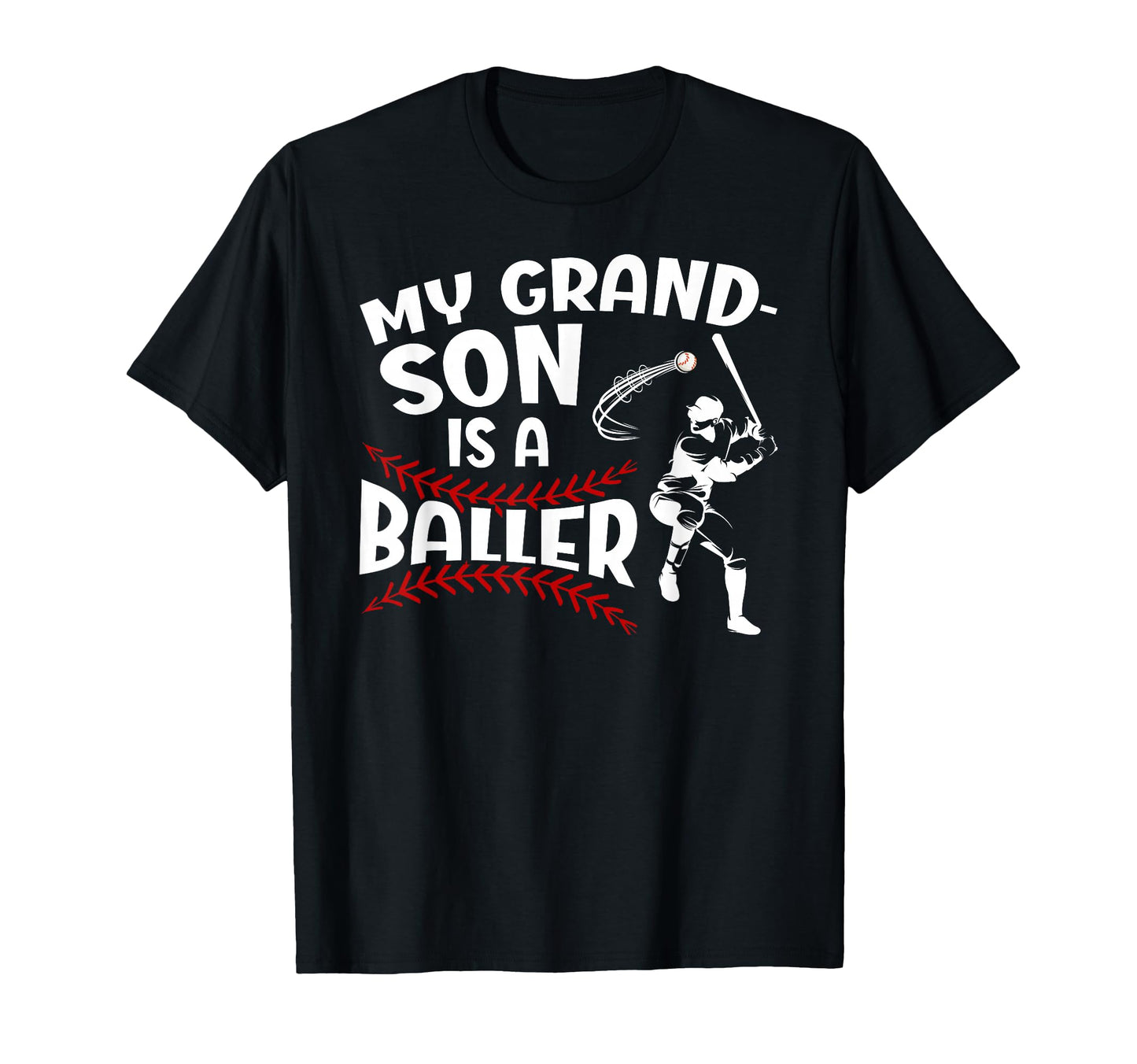 My Grandson Baseball Nana Baseball T-Shirt - Novelty Apparel Men Women - T-Shirt, Sweatshirt, Hoodie