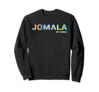 Jomala 2020 Tie Dye Rainbow Joe Sweatshirt - Minimalist Print for Adults - T-Shirt, Sweatshirt, Hoodie