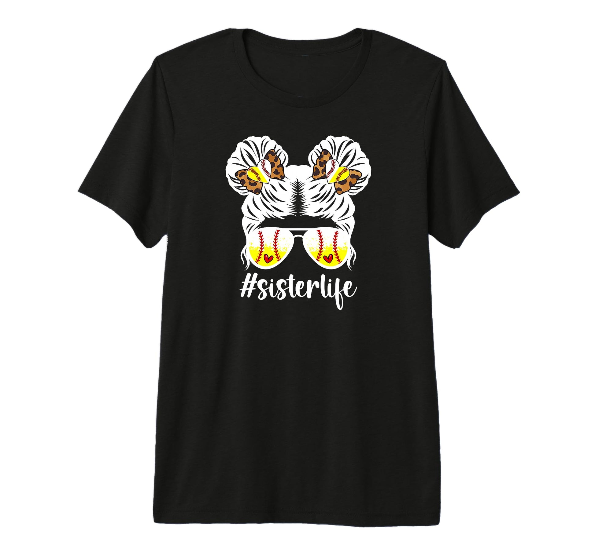 Sister Life Softball Baseball T-Shirt - Fun Novelty Design Men Women - T-Shirt, Sweatshirt, Hoodie