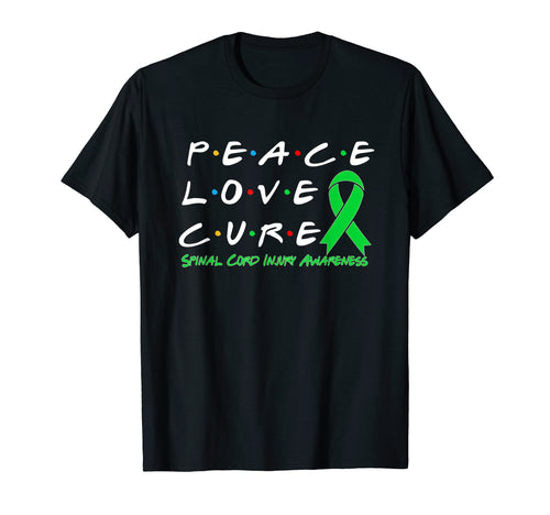 Spinal Cord Injury Awareness Peace T-Shirt - Streetwear Style Men Women - T-Shirt, Sweatshirt, Hoodie