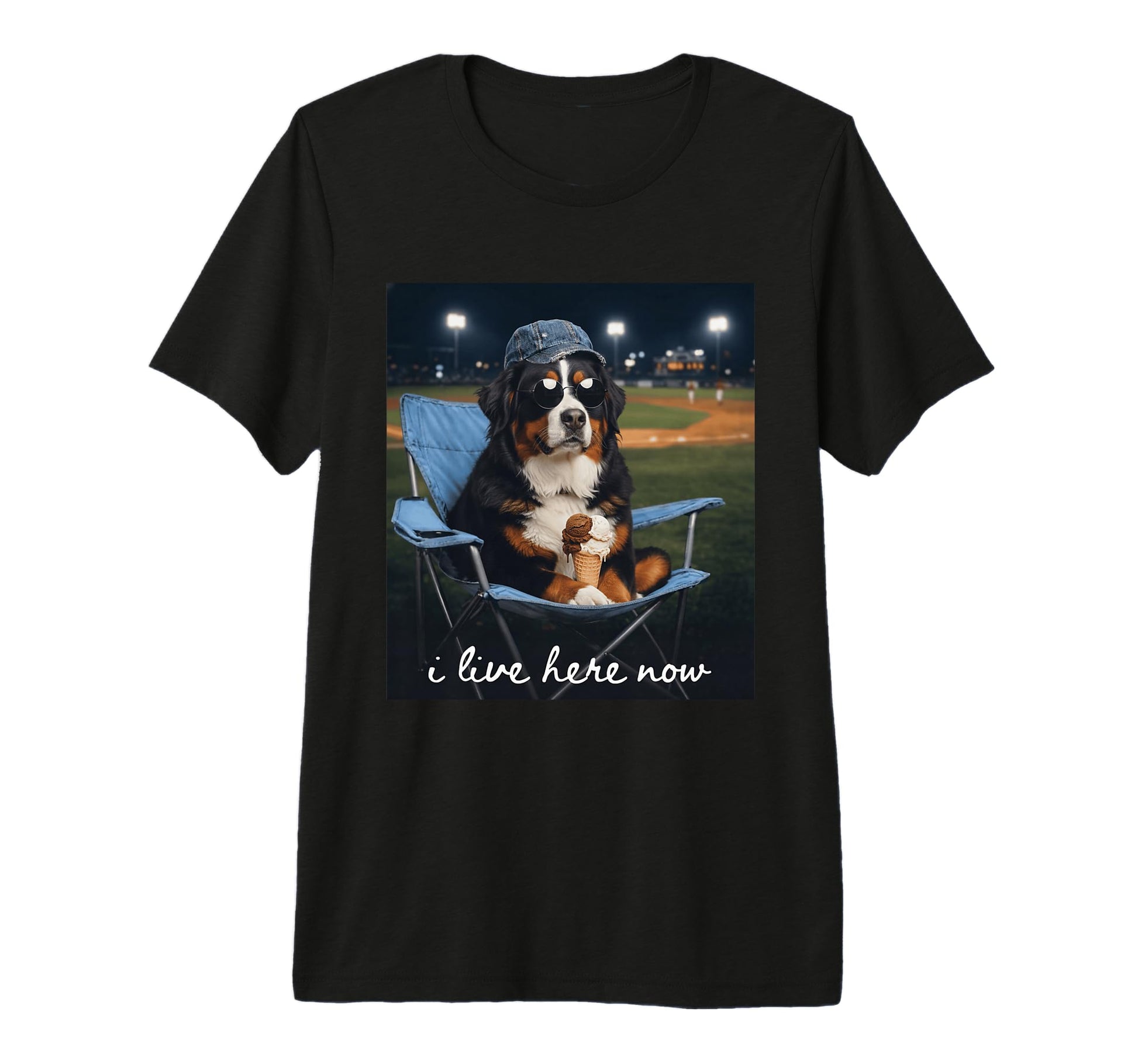 Funny Bernese Mountain Dog Baseball T-Shirt - Minimalist Print for Adults - T-Shirt, Sweatshirt, Hoodie