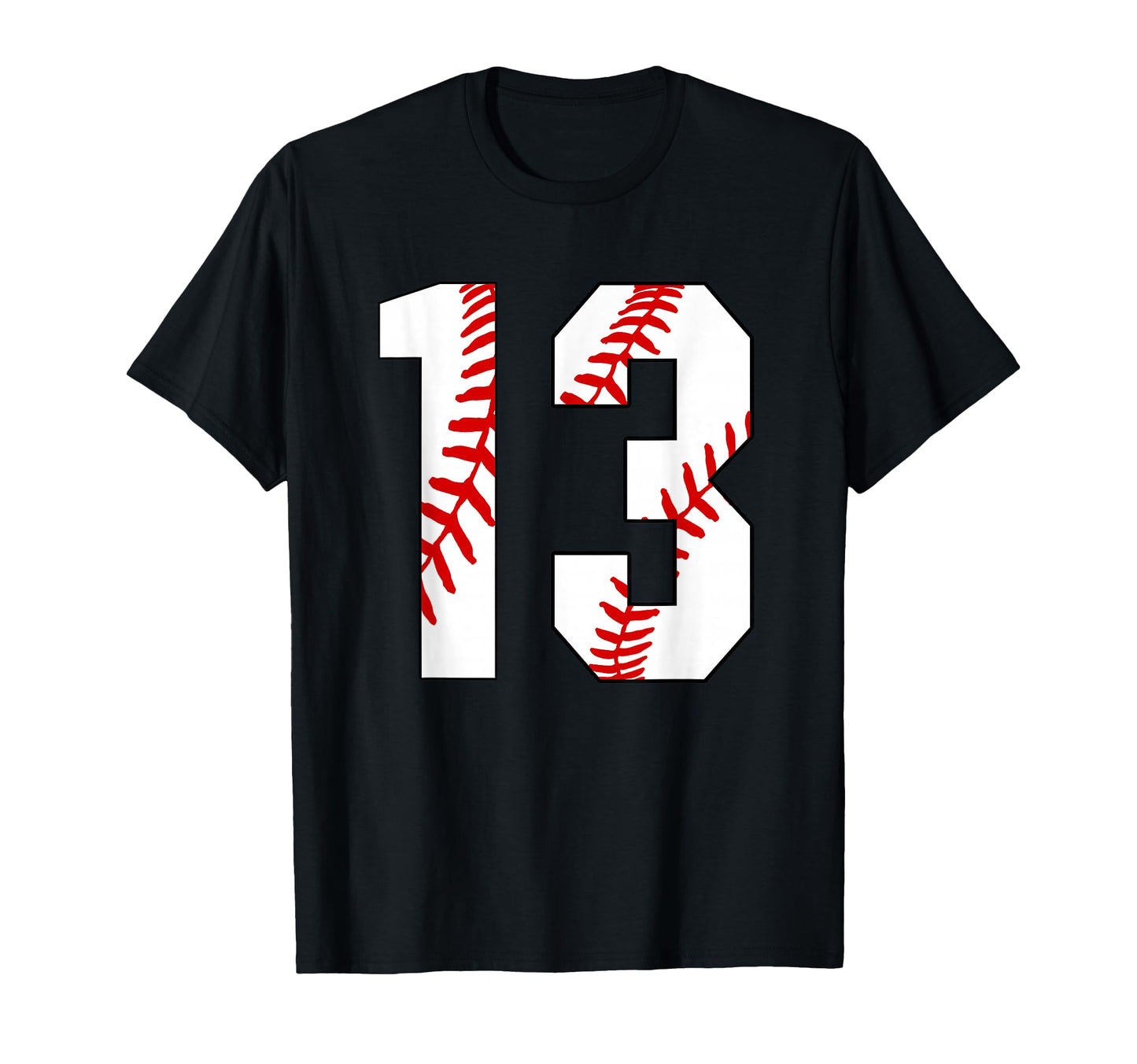 Teen Number 13 Baseball Birthday T-Shirt - Casual Everyday Wear for Adults - T-Shirt, Sweatshirt, Hoodie