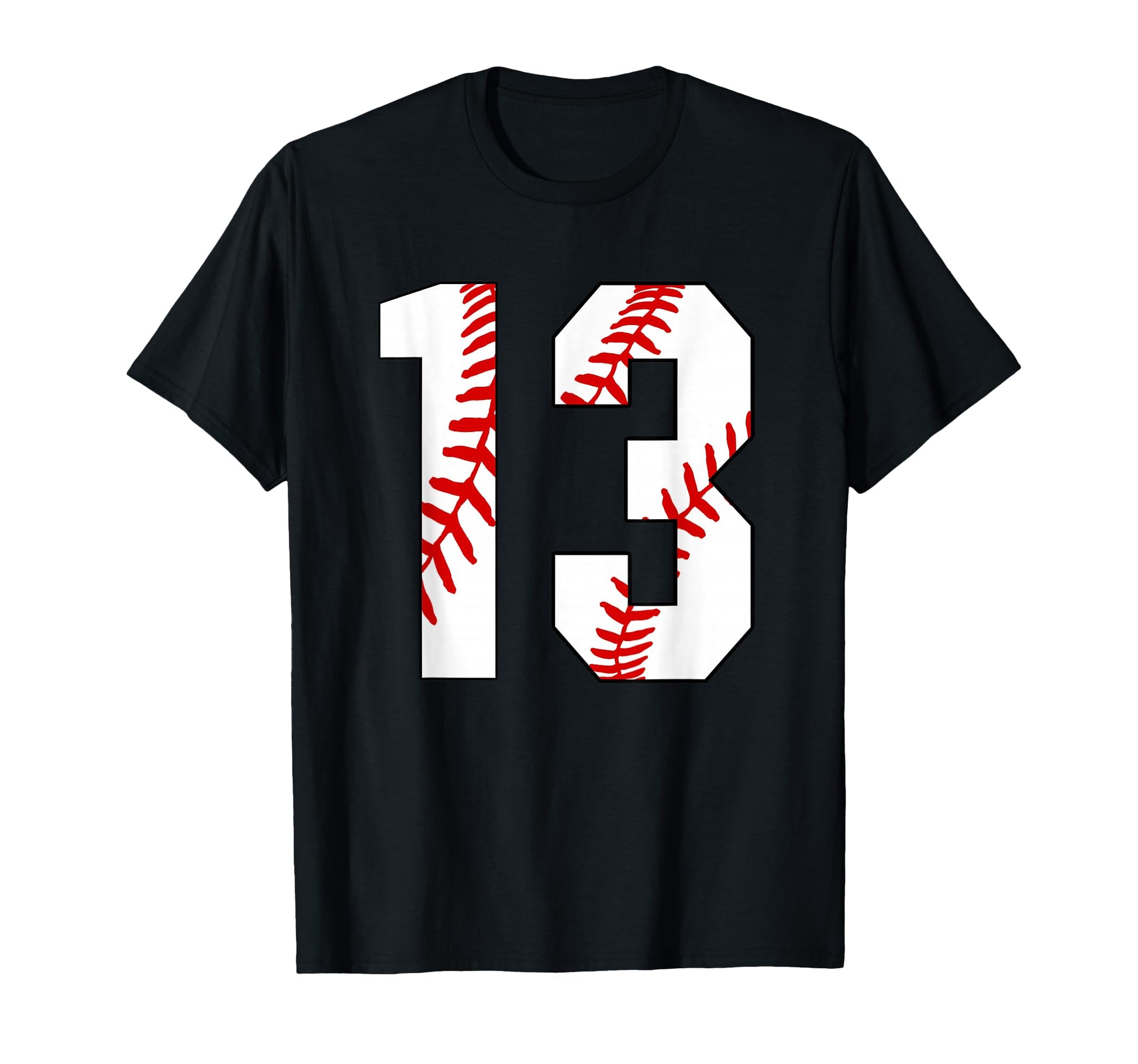 Teen Number 13 Baseball Birthday T-Shirt - Casual Everyday Wear for Adults - T-Shirt, Sweatshirt, Hoodie