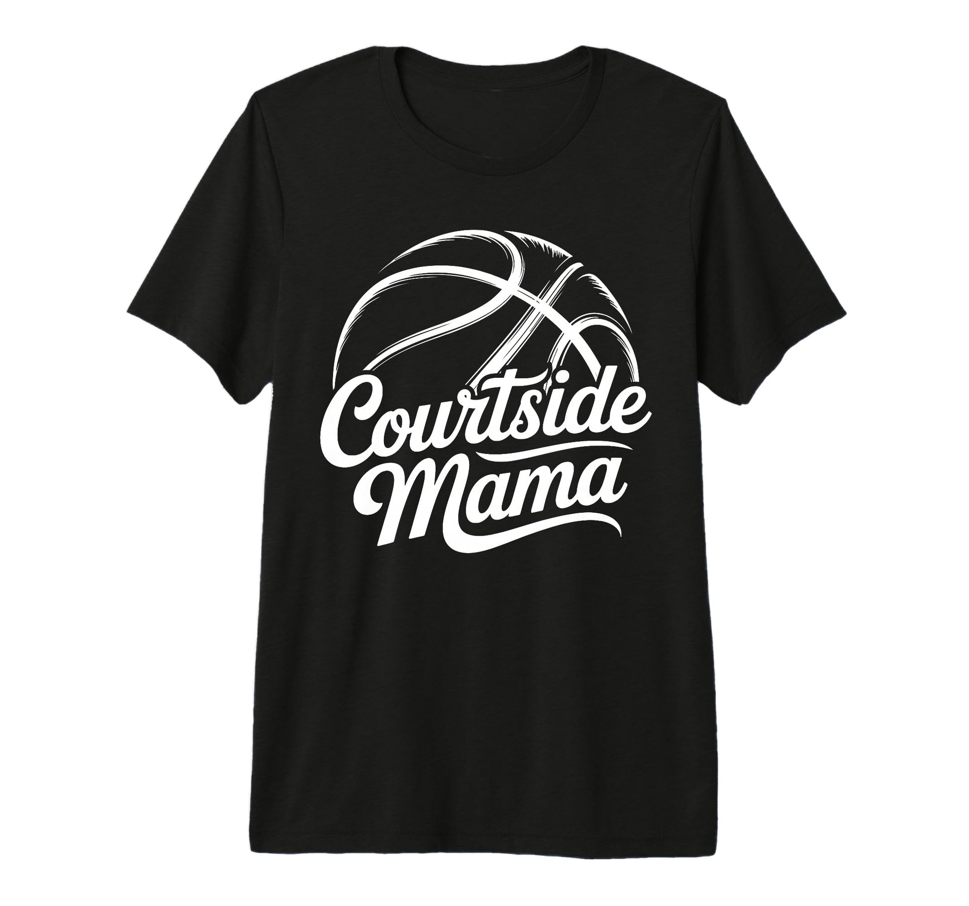 Courtside Mama Basketball Mom Game Day T-Shirt - Minimalist Print Unisex - T-Shirt, Sweatshirt, Hoodie