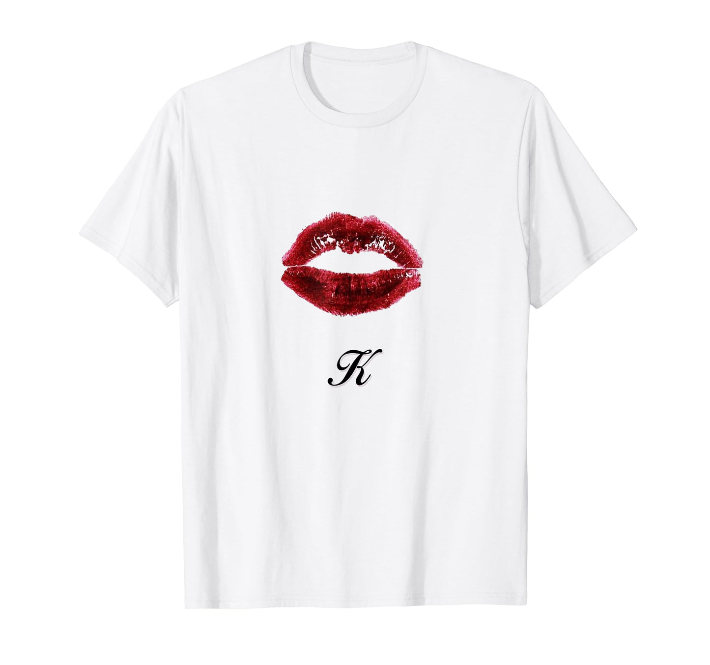 Lips K Coquette Girlcore Y2K Aesthetic T-Shirt - Minimalist Print Men Women - T-Shirt, Sweatshirt, Hoodie