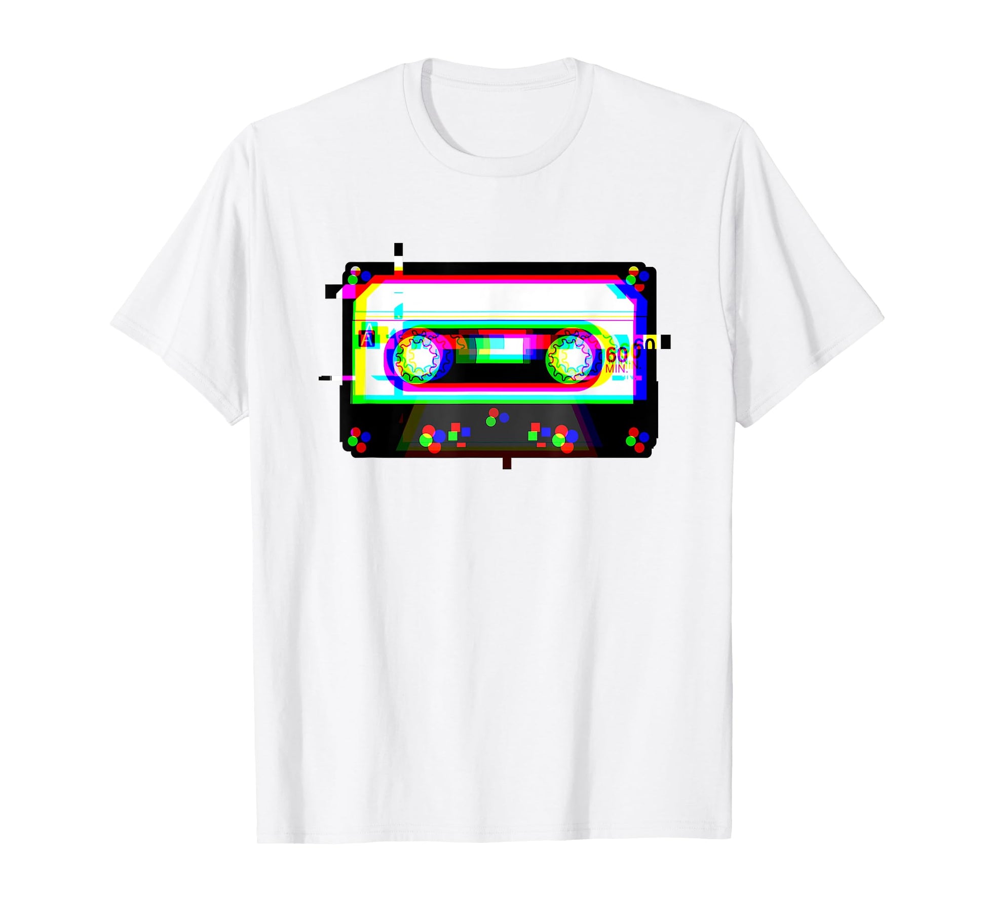 Cassette Tape Glitched Vaporwave T-Shirt - Streetwear Style Unisex - T-Shirt, Sweatshirt, Hoodie