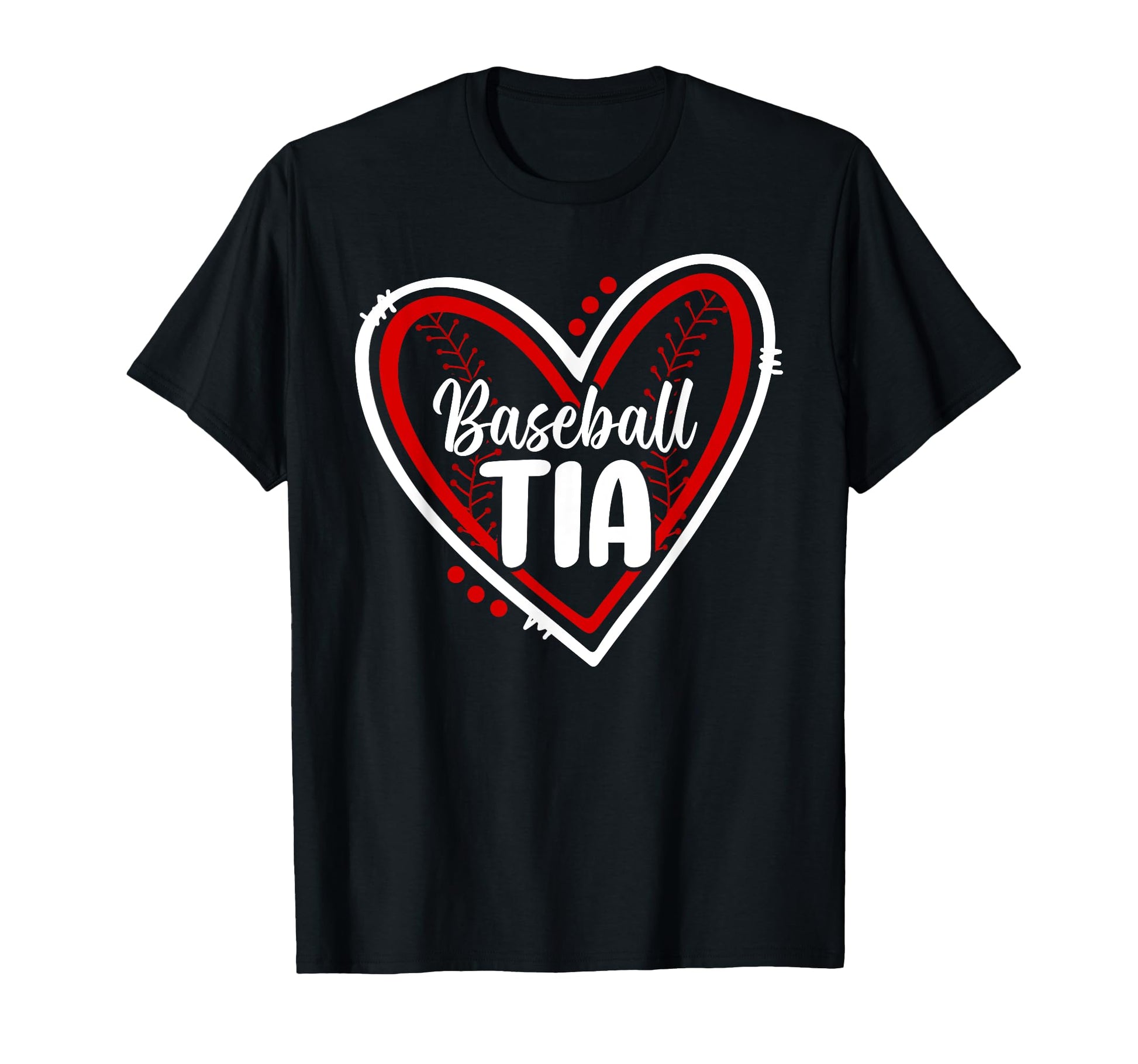 Baseball Tia Heart Tia Baseball Player T-Shirt - Minimalist Print Unisex - T-Shirt, Sweatshirt, Hoodie