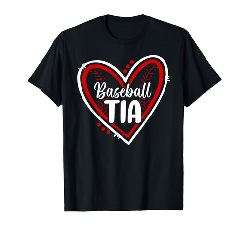 Baseball Tia Heart Tia Baseball Player T-Shirt - Minimalist Print Unisex - T-Shirt, Sweatshirt, Hoodie